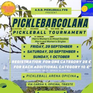 torneo pickleball Trieste 29/9/2023