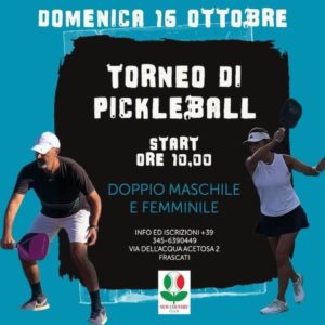 torneo a Roma-Frascati 16 ottobre