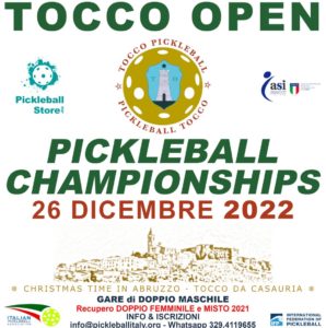 TOCCO OPEN PICKLEBALL TOURNAMENT 2022