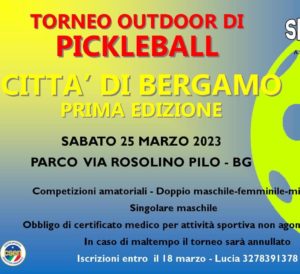 torneo pickleball primaverile a Bergamo