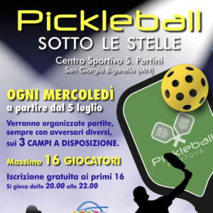 Mantova, si gioca a pickleball tutti i mercoledì