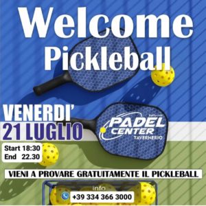 open day nuovo campo pickleball Tavernerio (Co)