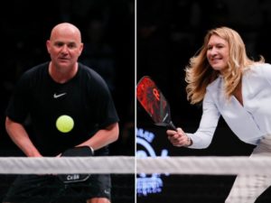 Pickleball: doppio Sharapova McEnroe vs Agassi Graf