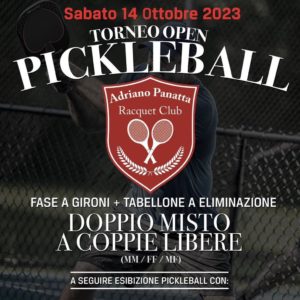 torneo open pickleball Roma Panatta