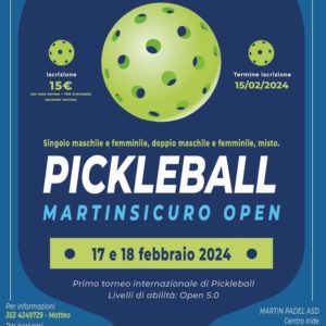 Pickleball Martinsicuro Open torneo