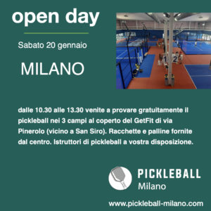 open day Milano GetFit 20 gennaio