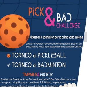 Torneo di pickleball e badminton a Milano