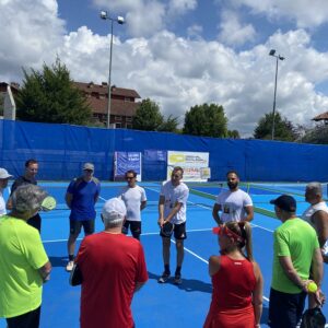 Alex Simon pickleball clinic Biella