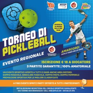 torneo pickleball Brandizzo giugno 24