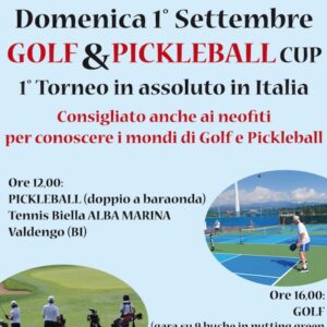 golf & pickleball cup Biella 1/09/24