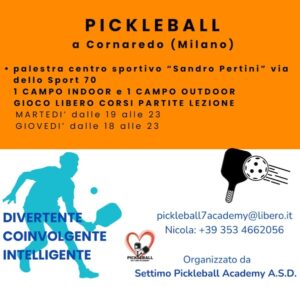 pickleball Settimo Milanese settembre 2024