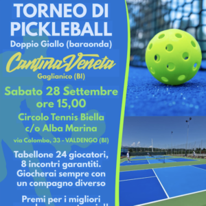 torneo pickleball Biella 28:9:24 PICKLEBALL MILANO