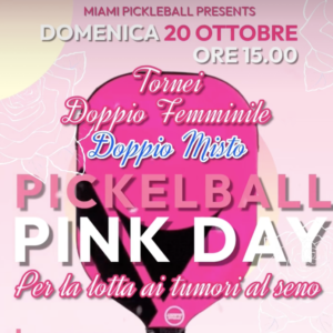 Roma torneo di pickleball in rosa