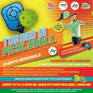 Torneo pickleball a Torino 27:10:24