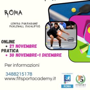 corso istruttore pickleball Roma 2024