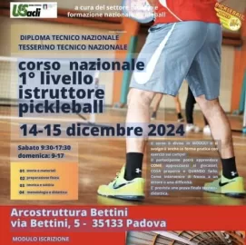 corso istruttori pickleball a Padova